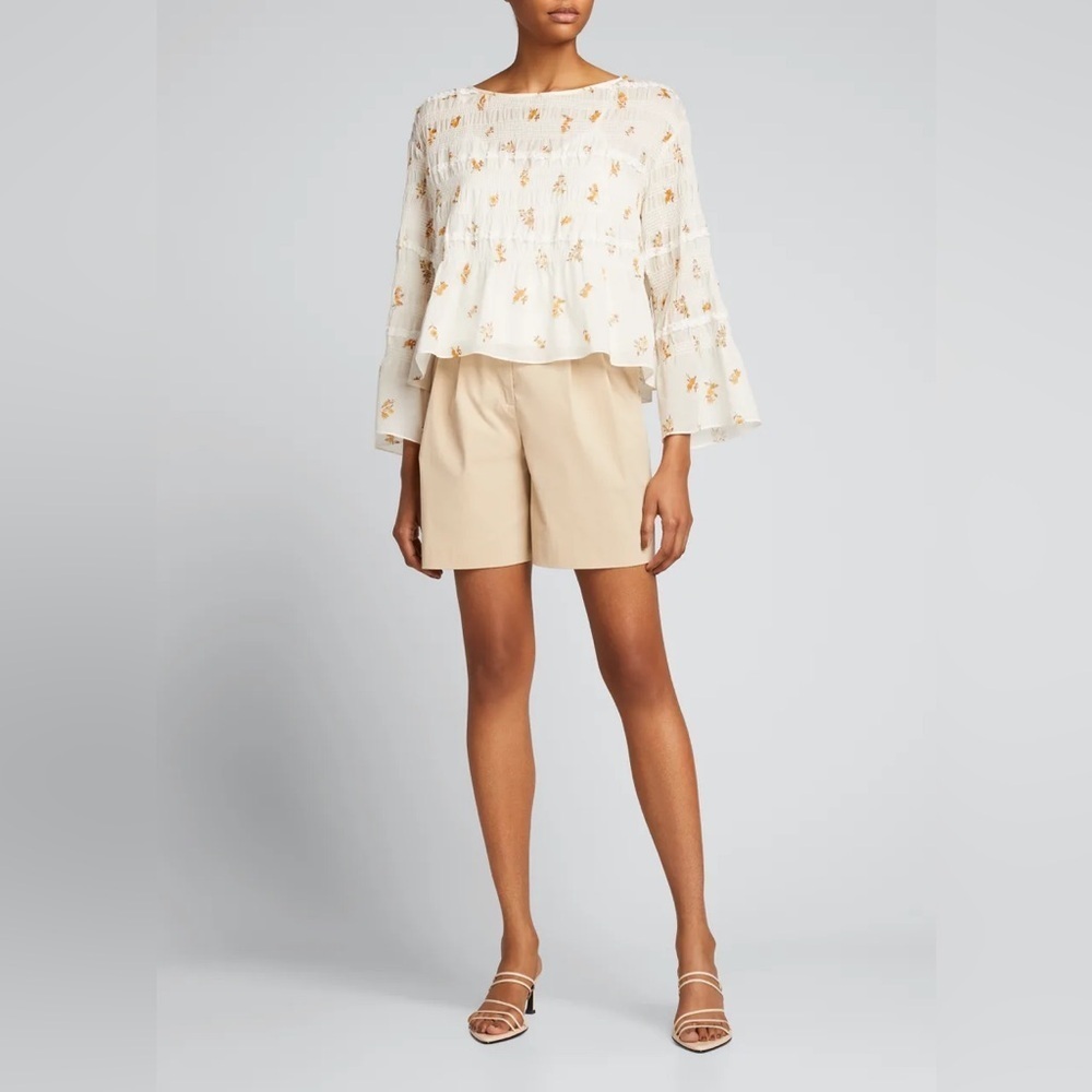Rebecca Taylor Ines Smocked Blouse - Picture 4 of 10